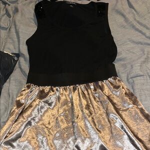 A. Byer Black and Silver Dress